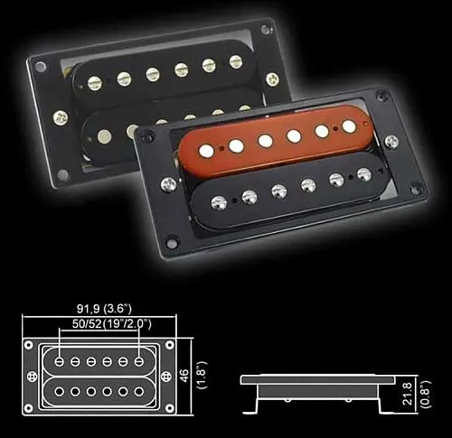 Belcat BH-23Bridge-BK Звукосниматель магнитный, хамбакер, бриджевый, черный.